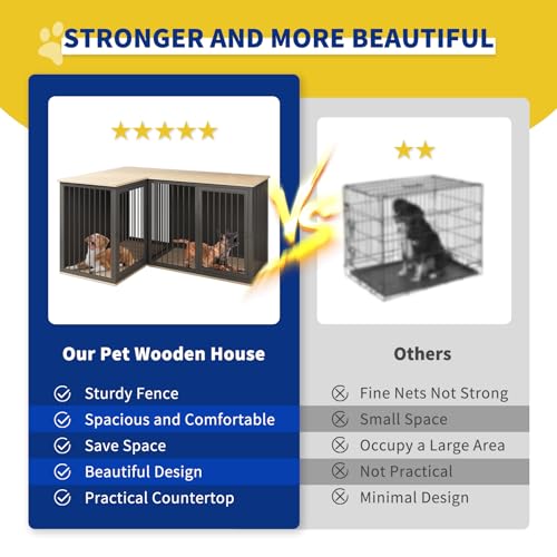 Dog Crate Furniture for 2 Dogs, view 7
