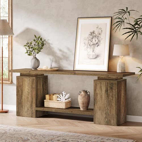 Tribesigns 63" Farmhouse TV Stand for TVs up to 65", view 4