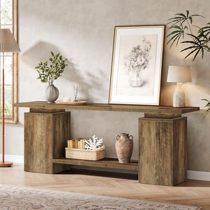 Tribesigns 63" Farmhouse TV Stand for TVs up to 65", view 4