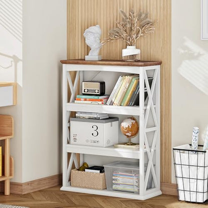 4-Tier Bookshelf, 42.9" Small Bookcase, Floor Standing Organizer Shelf, view 5