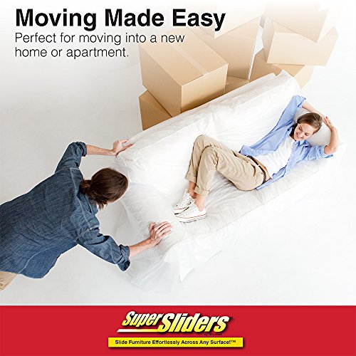 SuperSliders 4720495N Home Décor Series Reusable Hardwood and Tile Floor Protector Furniture Mover, 3-1/2 Inch, Chrome