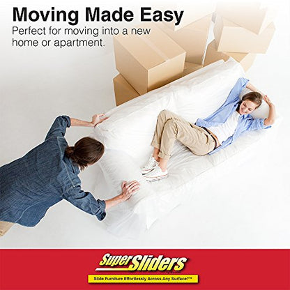SuperSliders 4720495N Home Décor Series Reusable Hardwood and Tile Floor Protector Furniture Mover, 3-1/2 Inch, Chrome