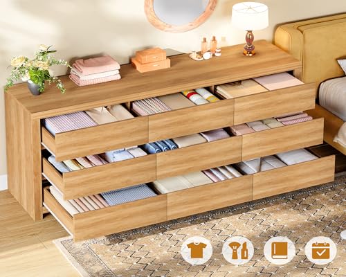 63" Dresser for Bedroom with 9 Drawers, view 5