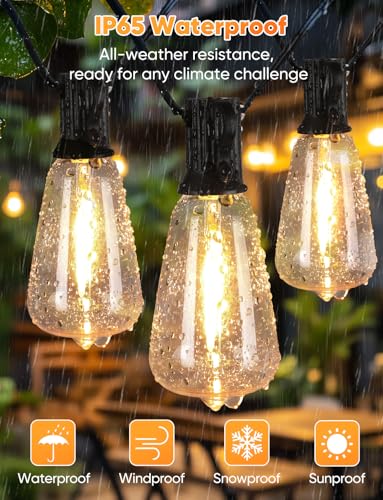 120FT LED Outdoor String Lights with Remote, view 7