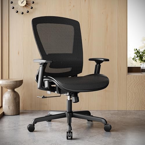 Ergonomic Mesh Office Chair, Comfy Computer Desk Chair, view 3