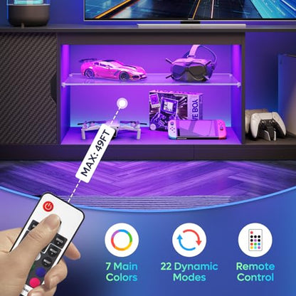 LED TV Stand with Storage for 65/70/75 Inch TV, view 5