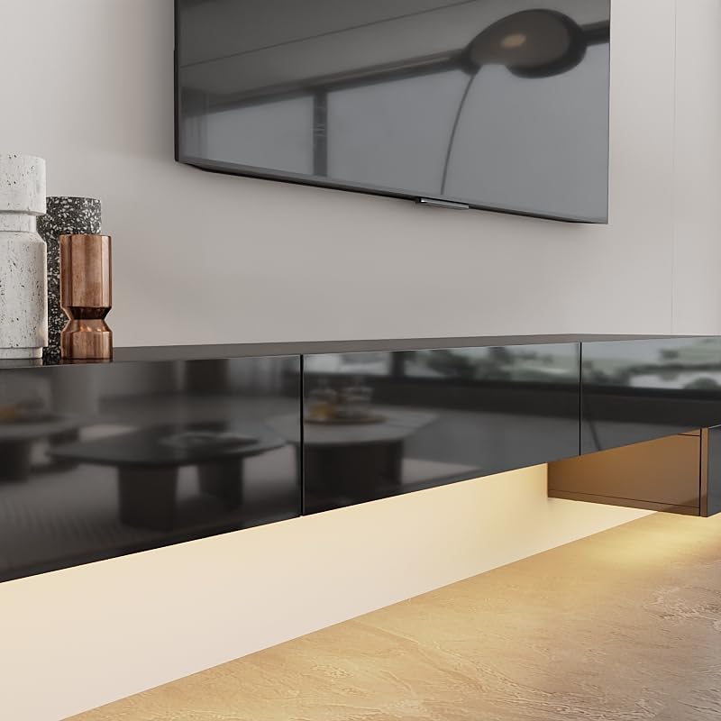 Floating LED TV Stand for TVs up to 100 Inch, view 7
