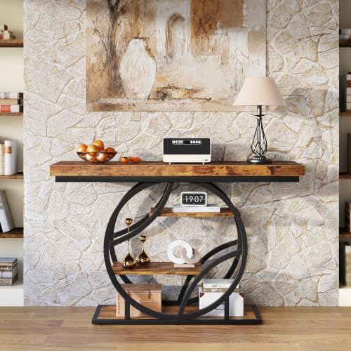 Entryway Table for Foyer, 41.3 Inch Industrial Narrow Console Table, view 5