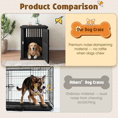 Dog House 40-Inch Dog Crate Furniture, Heavy Duty Dog Crate for Large Dog, view 5
