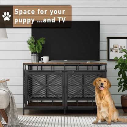 Dog Crate Furniture, Wooden Dog Kennel Table, view 5