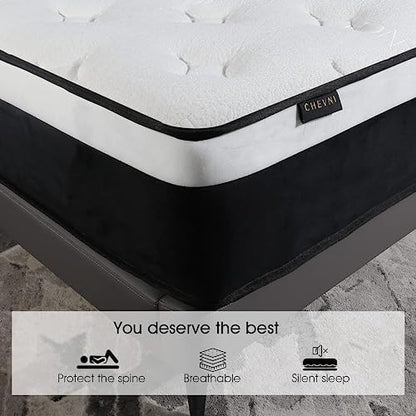 Full Mattress,8 Inch Euro Top Full Size Mattress in a Box,Memory Foam Hybrid Mattress with Individually Pocket Springs,Medium Firm,Strong Edge Support,CertiPUR-US (8 Inch, Full)