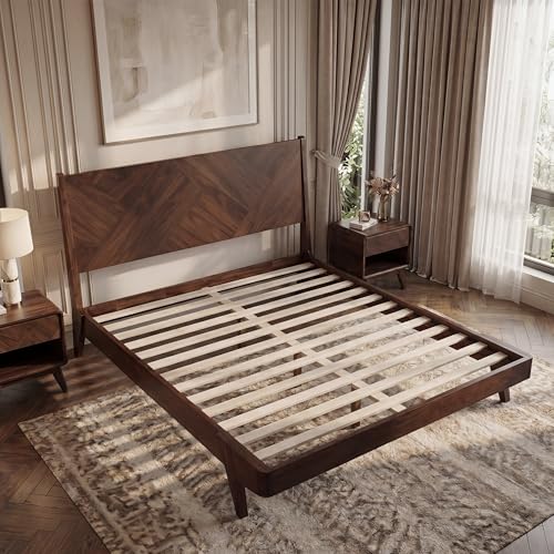 Gazelle Queen Size, Acacia Wood Bedframe with Headboard, view 7