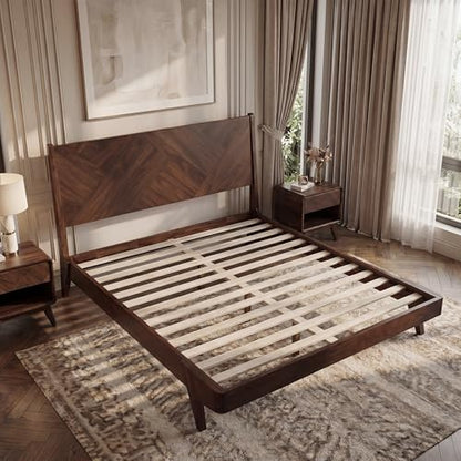 Gazelle Queen Size, Acacia Wood Bedframe with Headboard, view 7