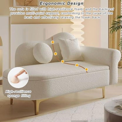 Chaise Lounge Sofa with Storage, view 6