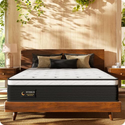 Firm Full Mattress 10 Inch - Hybrid Mattress for Spinal Alignment, view 2