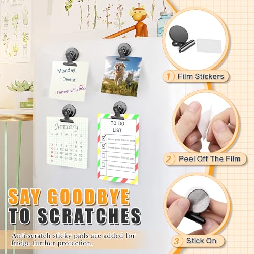12 Pack Magnetic Clips, Fridge Magnets Refrigerator Magnets, view 4