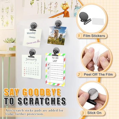 12 Pack Magnetic Clips, Fridge Magnets Refrigerator Magnets, view 4