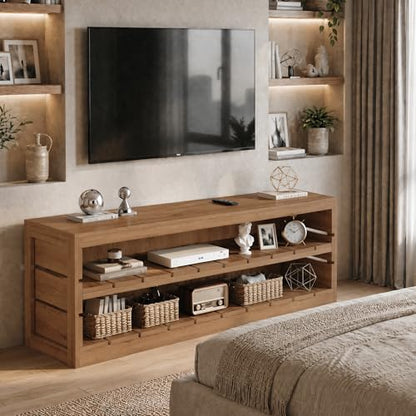 63-Inch Solid Wood TV Stand, view 6