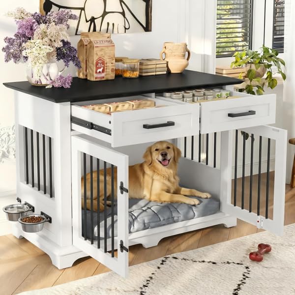 Large Dog Crate Furniture Storage Drawers, view 8