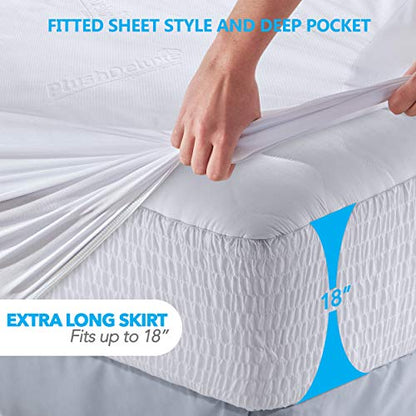 Bamboo Waterproof Mattress Protector, King Size, Ultra Soft, view 5