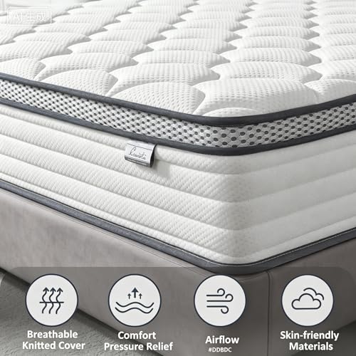 12 Inch Queen Mattress in a Box, Medium Firm Hybrid with Pocket Springs, view 8
