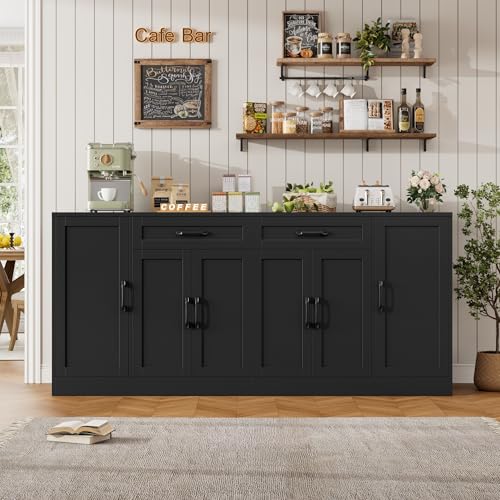 71” Large Buffet Cabinet with Storage, view 3