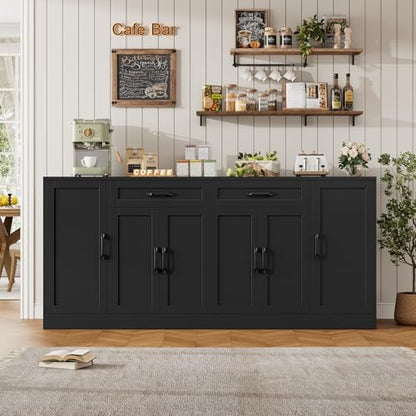 71” Large Buffet Cabinet with Storage, view 3