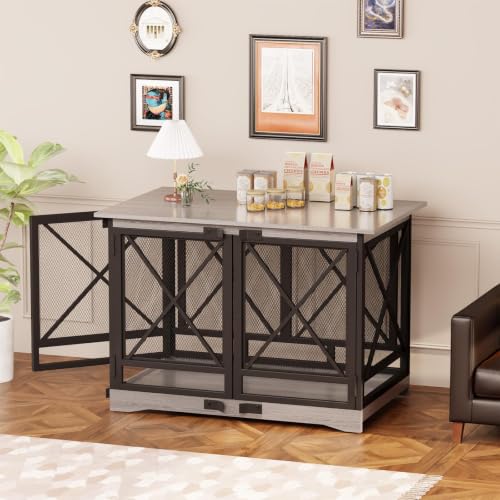48" Dog Crate Furniture, Dog Kennel Indoor for Large Breed, view 6