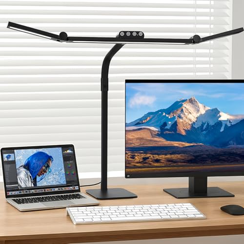 LED Desk Lamp for Home Office with Base, view 2