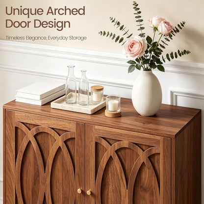94.5” Mid Century Modern Sideboard Buffet Cabinet with Storage, view 4