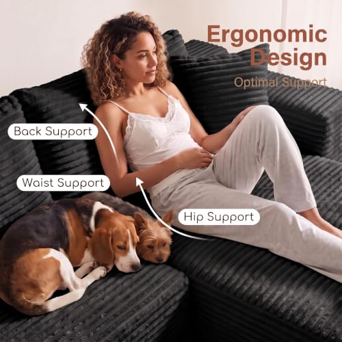 Boneless Couch Modular Sectional Sofa Cloud Couch, view 4
