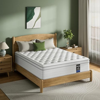 Twin Mattress 10 Inch, Hybrid Spring Mattress, Medium Firm, view 3