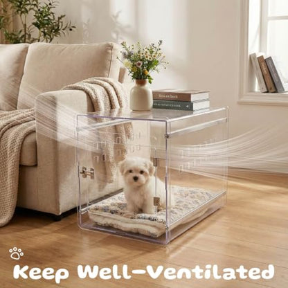 Dog Crate Furniture, Clear Indoor Dog Kennel for Small to Medium Dog, view 5