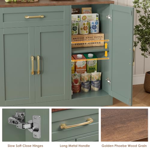 71” Large Buffet Cabinet with Storage, Sideboard Cabinet, view 8