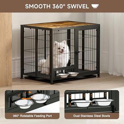 Heavy Duty Dog Crate for Medium Dogs, view 6