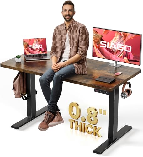 48 x 24 Inch Electric Standing Desk, 0.8 Inch Thick Tabletop, view 2