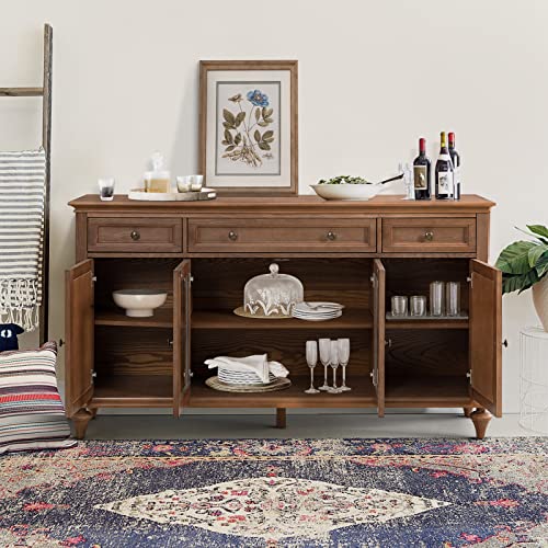 58'' Sideboard Storage Cabinet, Acorn, view 4