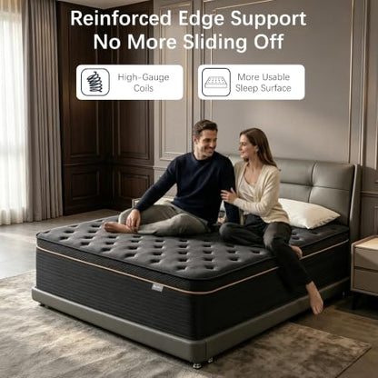 Full Size Mattress, 12 Inch Medium Firm Hybrid Full Mattress, view 5