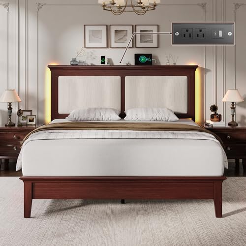 Queen Bed Frame with Headboard, view 4