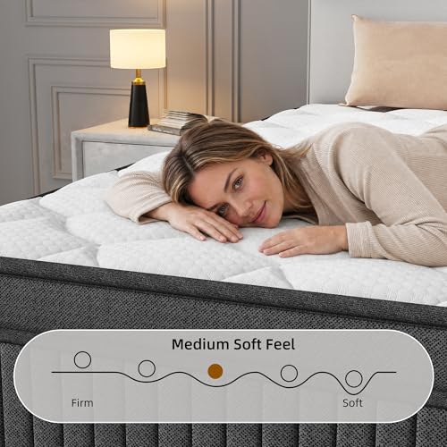 Full Size Mattress 12 Inch Hybrid Mattress in a Box, view 5