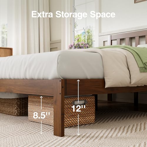 12 Inch Queen Bed Frame with Headboard, view 7