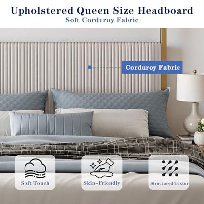 Queen Size Metal Canopy Bed Frame, view 6