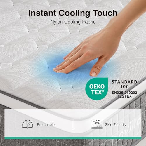 10 Inch Full Mattress,Hybrid Gel Memory Foam Mattress Full Size, view 6