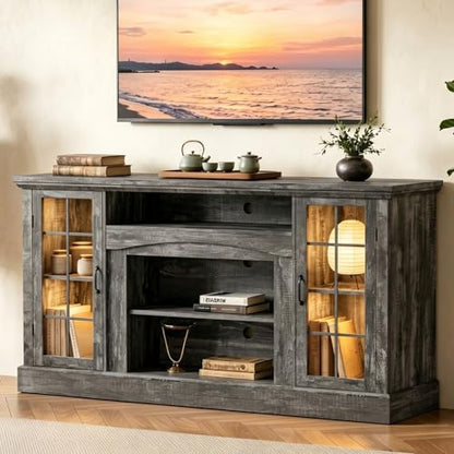 MXV 58" Farmhouse TV Stand for TVs up to 65 Inches, view 2
