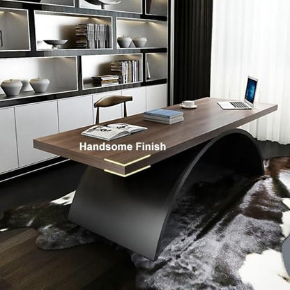70.9" Industrial Style Desk, Office Writing Desk Walnut Desk Modern Computer Desk Home & Office Furniture