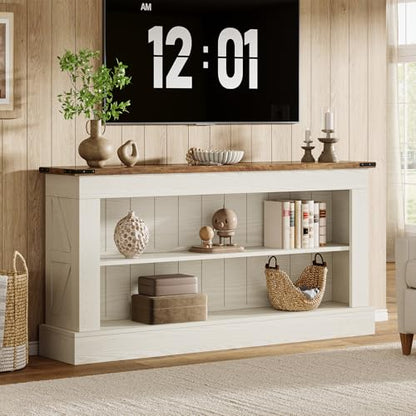 Tribesigns TV Stand, Farmhouse TV Stand for 50-70 Inches TVs, view 2