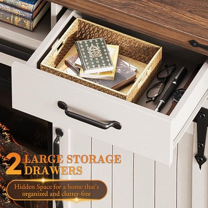 58" Farmhouse Electric Fireplace TV Stand for TVs up to 65", view 6