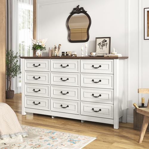 Farmhouse 12 Drawer Dresser for Bedroom, view 4