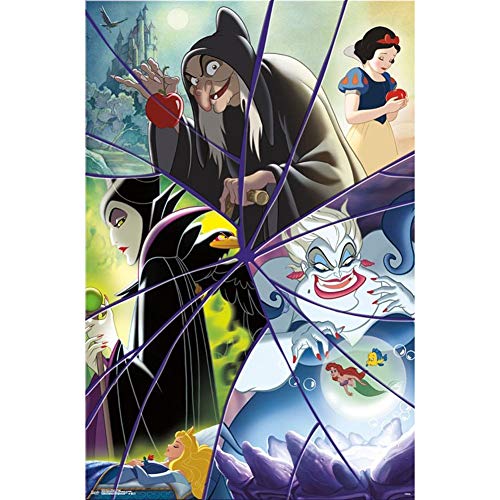 Disney VIllains - Collage Wall Poster, 22.375" x 34", Unframed Version