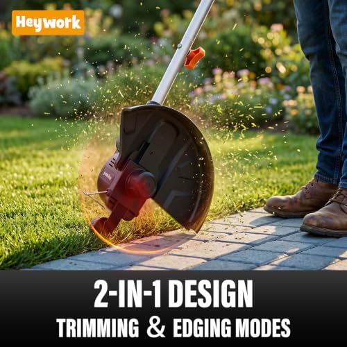 20V 12" Cordless String Trimmer, Electric Weed Wacker & Edger, view 4